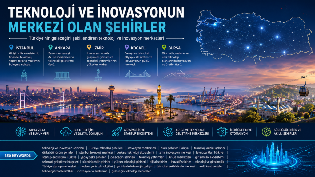 Teknoloji ve İnovasyonun Merkezi Olan Şehirler