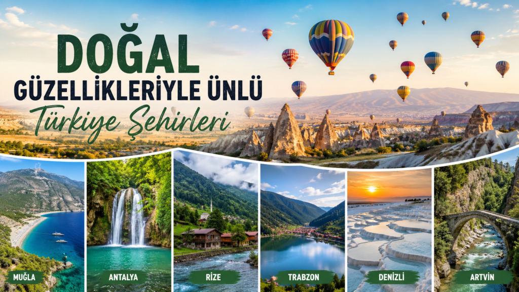 Doğal Güzellikleriyle Ünlü Türkiye Şehirleri