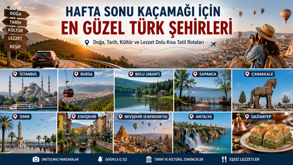Hafta Sonu Kaçamağı İçin En Güzel Türk Şehirleri